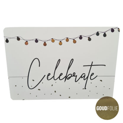 Celebrate - goudfolie