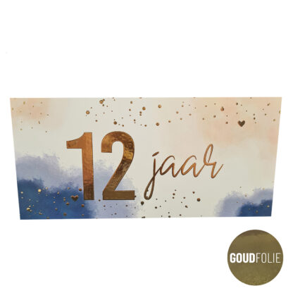 12 jaar - goudfolie