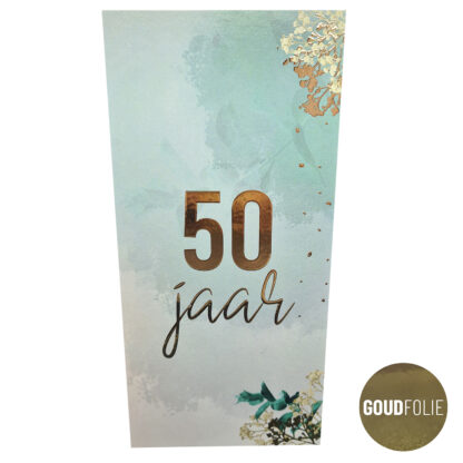 50 jaar - goudfolie